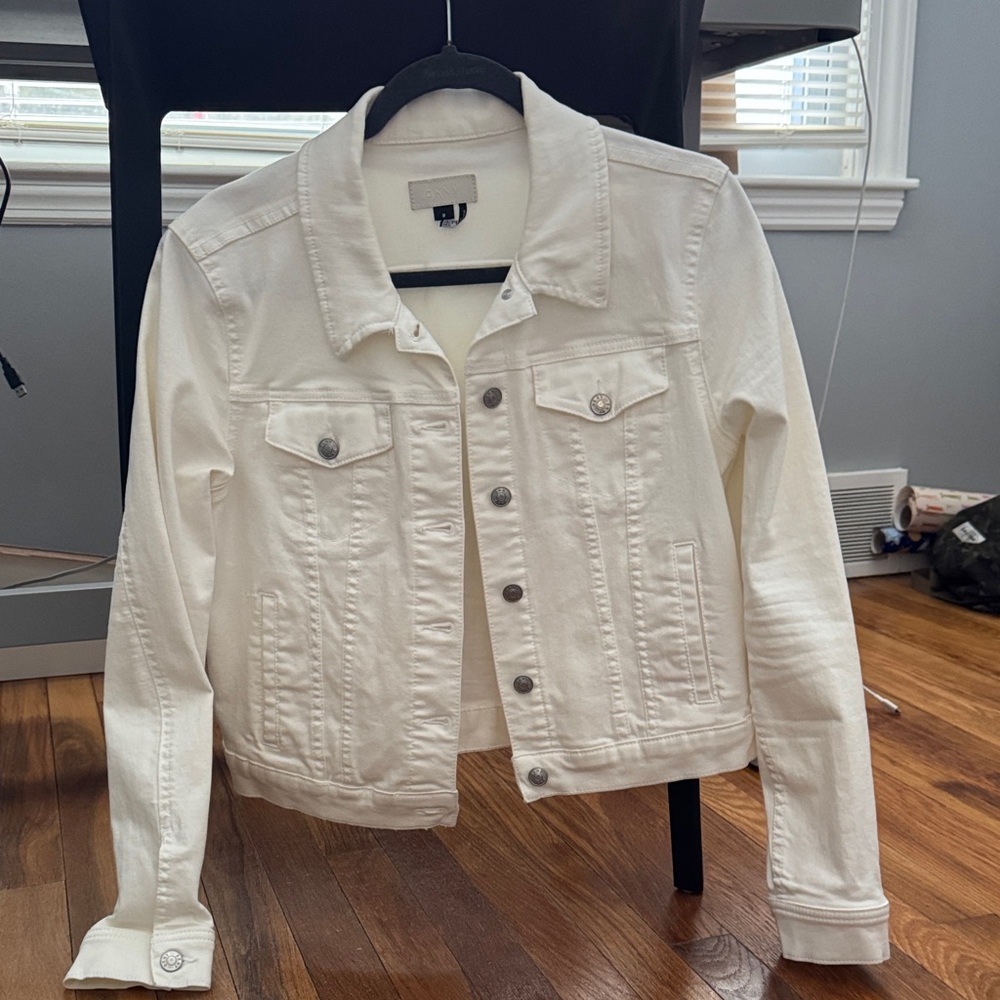 DKNY Off-White Denim Jacket